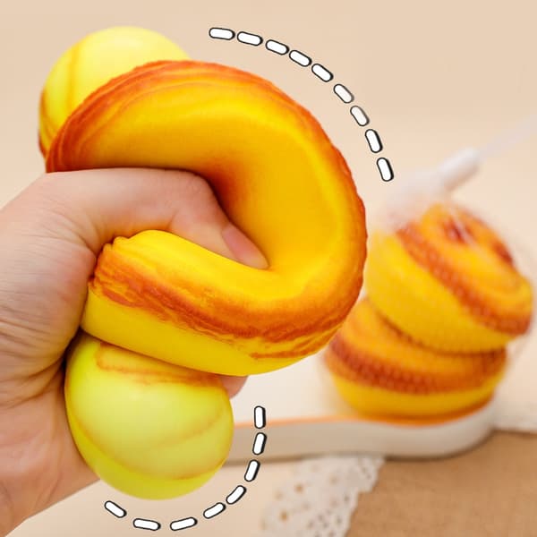 Material Ägg Tårta Simulation Klämboll Sensoriska Fidgets För Avkoppling