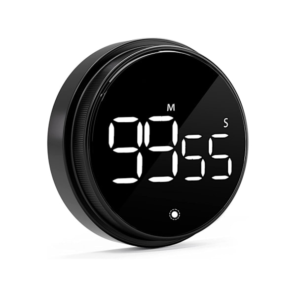 Magnetisk digital timer kjøkken roterende timer for matlaging, studering, trening Red