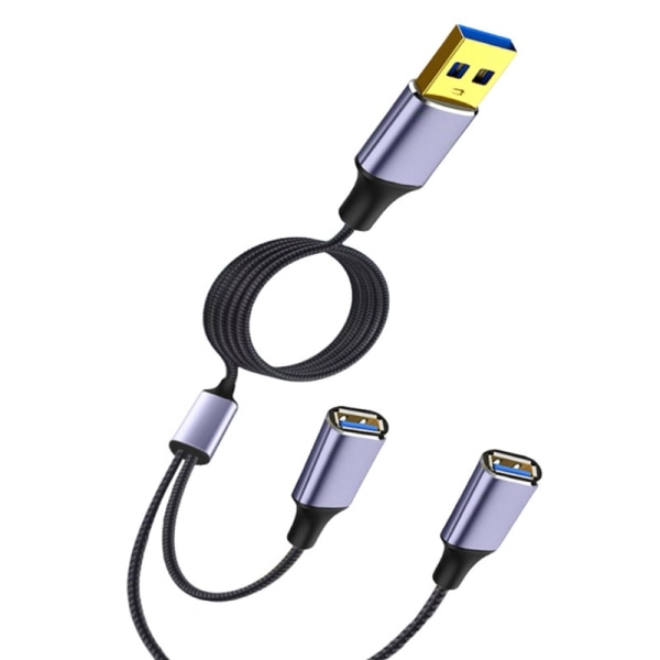 Moniporttinen USB jakajakaapeli, USB power 1 uros - 2/3 naaras latausta/tiedonsiirtoa varten 480 Mbps:n nopeusjohto