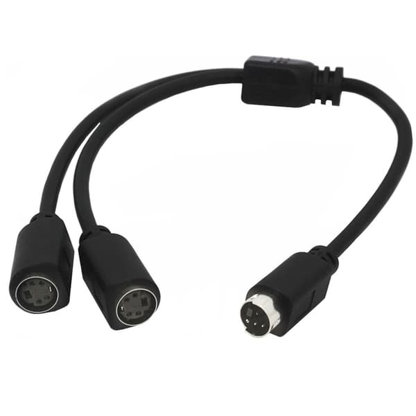 4-benet 1 han split til 2 hun Y-adapterkabel komponentledning Y-kabel til tv