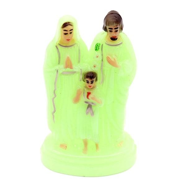 Jesus Födelse Kristus Staty Lysande Skulptur Figur Katolsk Souvenir Kyrka Kapell Dekor Festival Present för kvinnor Män Luminous green L