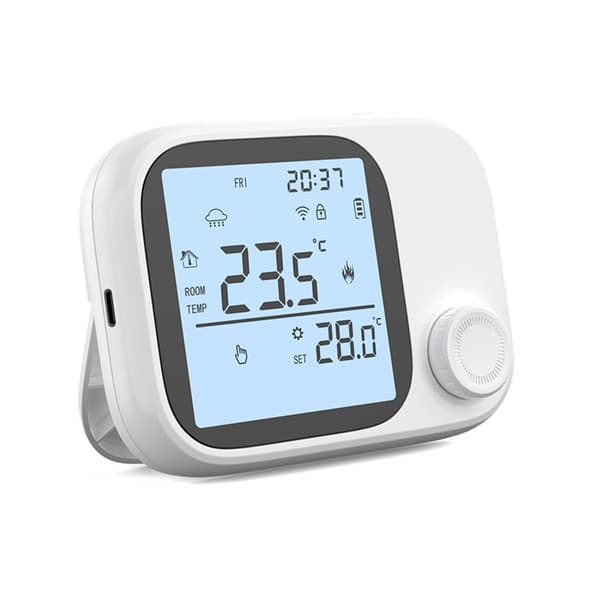 RF433 Aktiveret Programmerbar Termostat Manuel Auto-tilstand Stort LCD-display