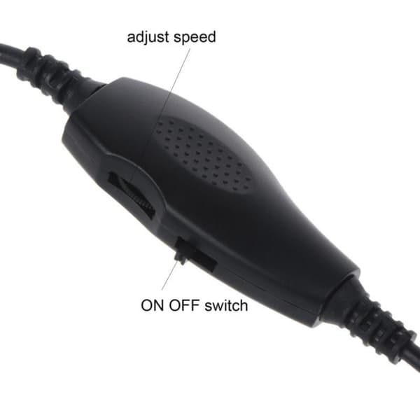 Justerbar hastighed USB-drevet inline kanalventilator 73 mm stik