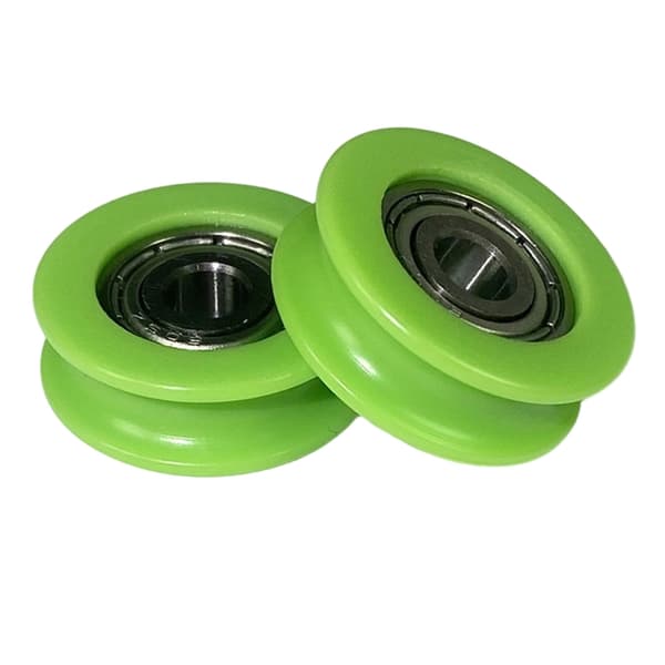 10-pack plastnylonlager rulle kraftig U-formad lagerrulle