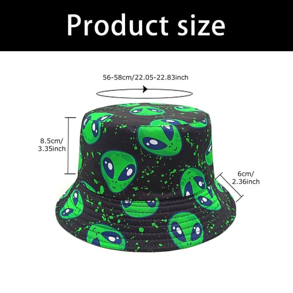 Unisex Solhat Alien Bøllehat Luftstrømsdesign Kompakt til Dagstur