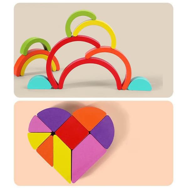 Trä Geobräda Grafikkort Formmatchningsspel Småbarnsleksak