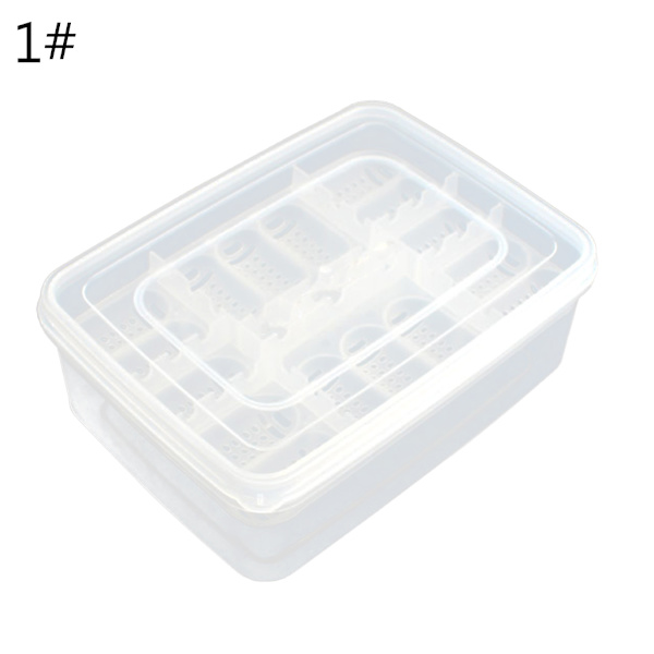 16 Grids Reptilegg Inkubator Reptiloppdrettsboks Reptilklekkebeholder Includes thermometer