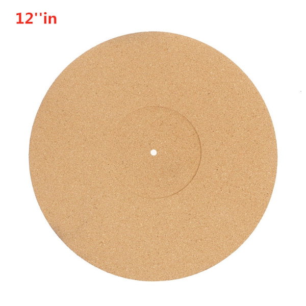 Korkki levysoittimen alustalautanen 12" vintage Antistaattinen cover vähentää melua ja pölyä
