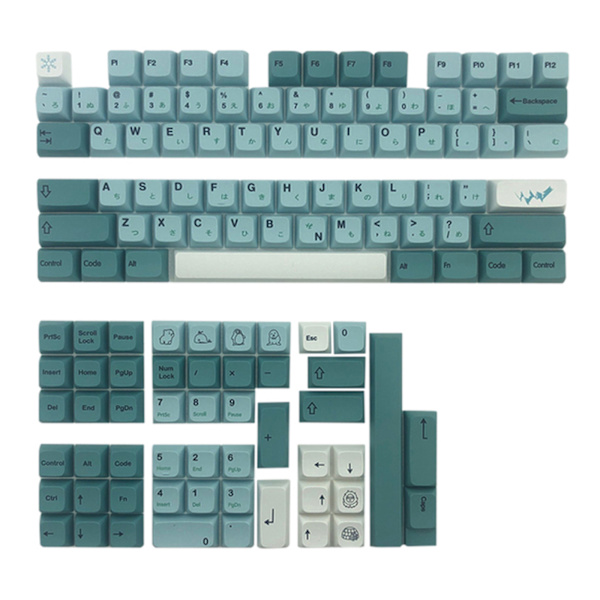Mukautettu näppäinkorkki PBT-värisublimaatio XDA-profiili 61/64/68/78/84/87/96 asettelu 126 Key