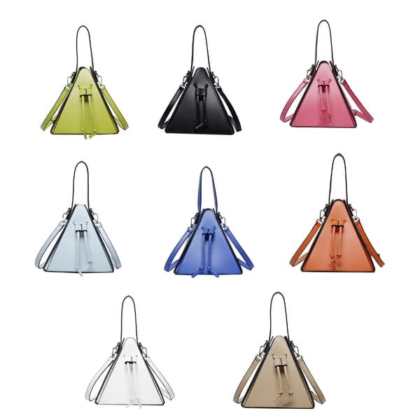 Moderigtige PU Triangle Bag Sling Skuldertasker Perfekt til afslappede udflugter White