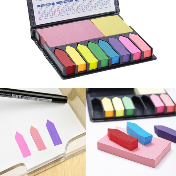 Sticky Notes Set Skrivbar Memo Pad Självhäftande Post Note Memo Stickers Kalender 2024 Memo Stickers for Office School null - 1