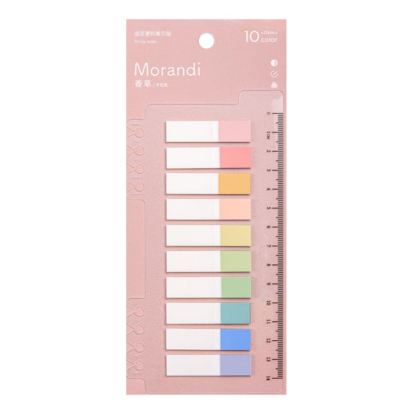 200 ark Sticky Index Tabs File Index Stickers Bokmerker for kvinner Menn Leser