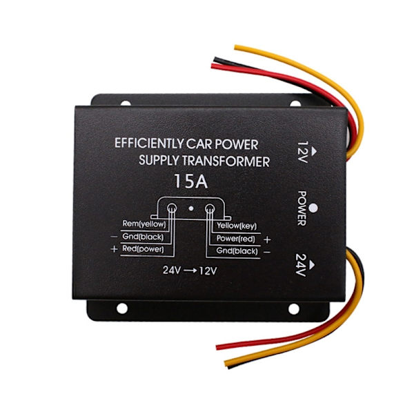 Spænding Step Down Converter Regulator Adapter Reducer 24V til 12V Power Inverter