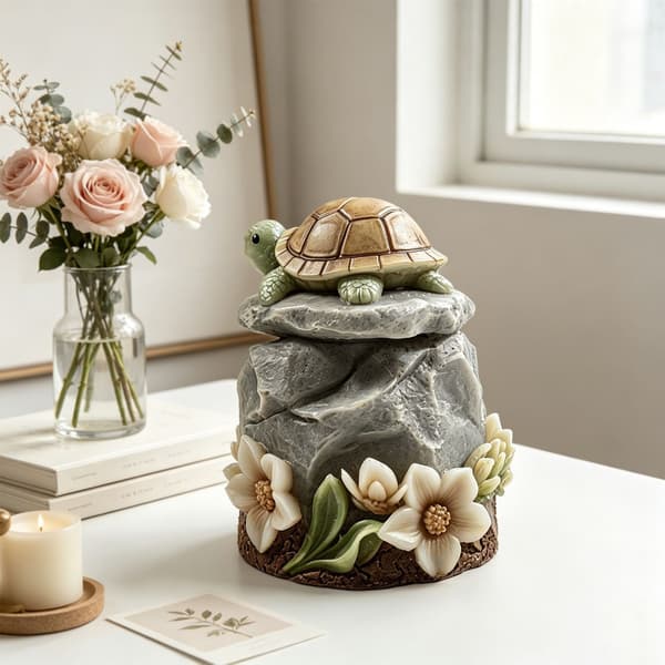 Skildpadder og blomster silikoneform ideel til lys- og sæbemagere