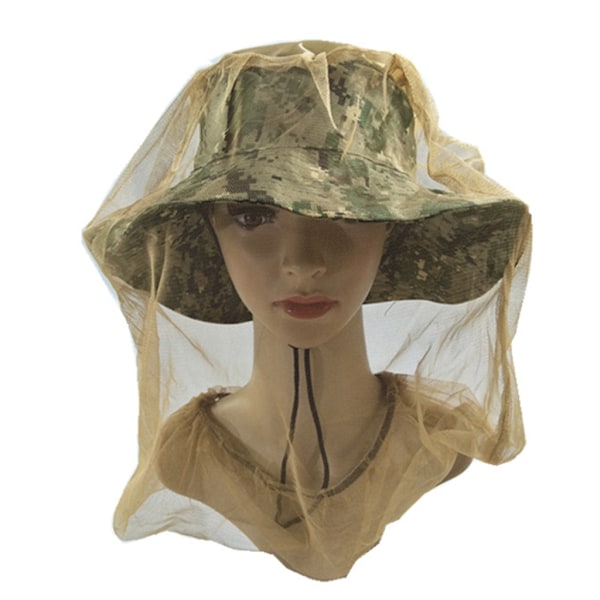 Hyönteispääverkko Kasvoverkko Päänsuojausverkko Ulkoiluvaellus Leirintähattu Army Green