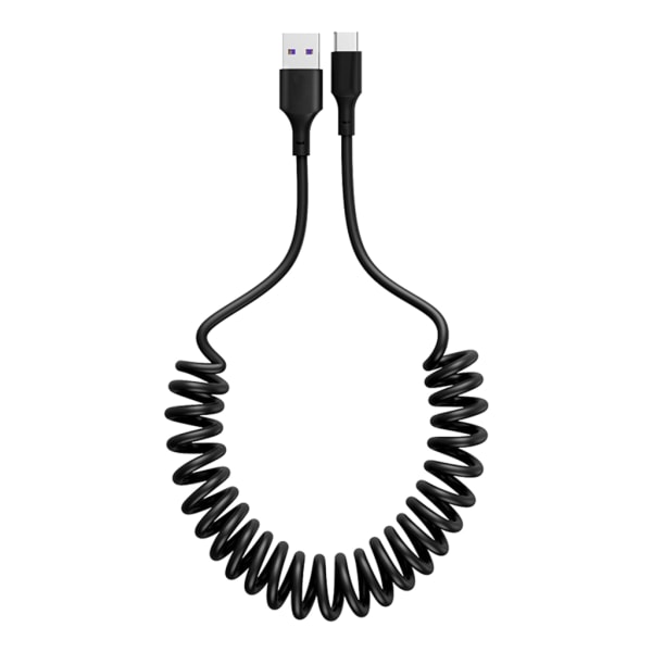 66W USB C-kabel 5A snabbladdningskabel USB A till USB C Mobiltelefonladdarsladd trasselfri USB C-kabeltillbehör null - 1m red