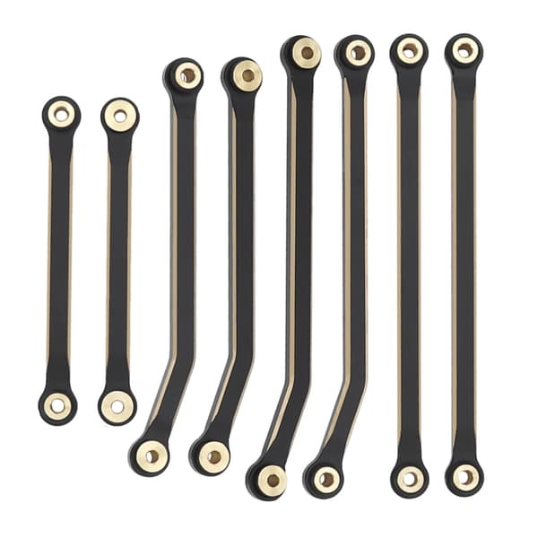Bearbejdede messingstænger Chassis Linkage Assembly til 1/18 fjernstyret bil