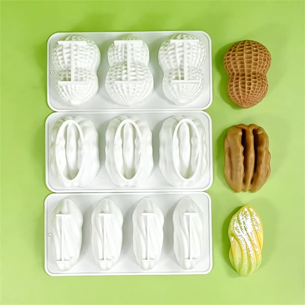 Nødder Silikoneforme til kagepynt Cupcake Toppers Nødder Fondantforme
