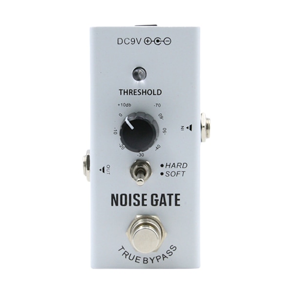 Brusreduceringspedal Metall Brusundertryckare Effekt Gitarr Brusgrind Pedal