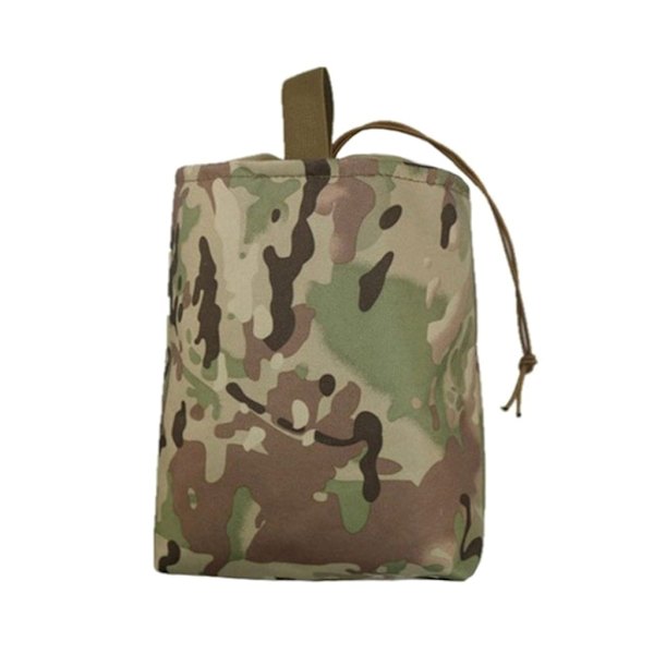 Dump Pouch Dragkedja Magasin Utility Väska Fällbar Midjeväska Rulla Upp Dump Pouch ArmyGreen