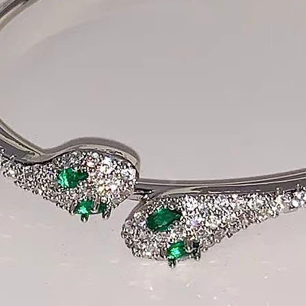 Elastisk Justerbar Slange Åpen Håndleddskjede Armbånd Justerbart Armring