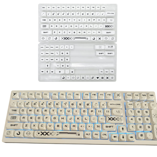 Anpassad Keycap PBT Standard Dye Sublimation CSgo Print Keycaps 121Keys MAProfile for Mechanical Keyboard GK61 64 68 96