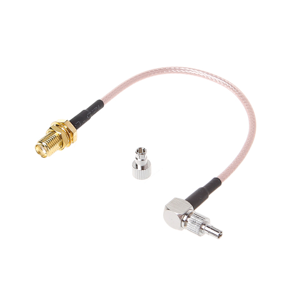 SMA naaras - CRC9/TS9 kaksoisliitin RF-koaksiaalisovitin RG316 kaapeli 15cm
