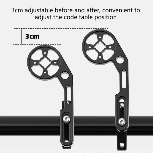Sykkel foran datamaskinmontering erstatning sykkellys sportskameramontering Black