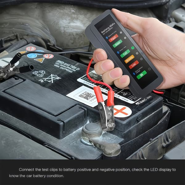 Effektiv 12V Batteridiagnoseenhet Universal for Rask Spenningsavlesning