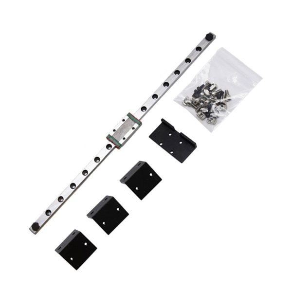 for Ender3 oppgradering- X-AXIS lineær skinne MGN9H 315MM lineær guide med bakplanfeste sete for Ender3/Ender3 Pro/V2
