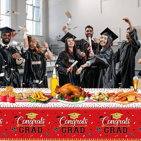 Graduation Bordduge 2023 Graduation Fest Dekorationer Tillykke Grad Cover Green