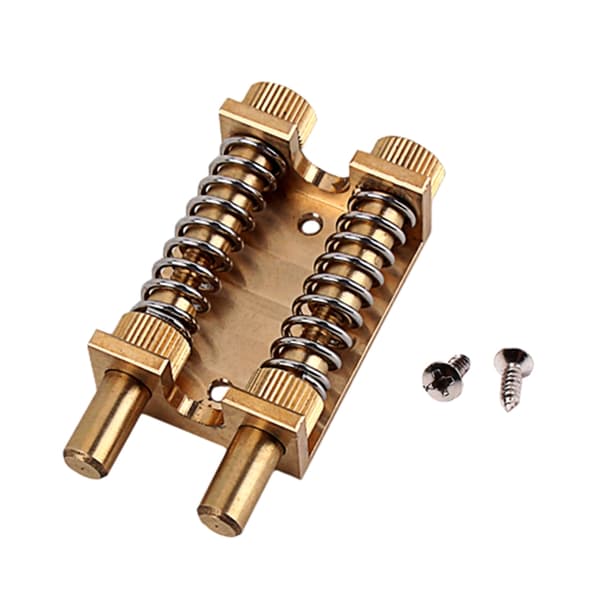 Gitarrtremolo Stopper Stabiliseringsanordning Dubbelstångs Mässing Tremolo Bryggsystem