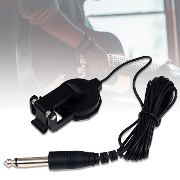 Clip-on Kontaktmikrofoner Piezo Pickup för Gitarr Ukuleler Violiner Delar