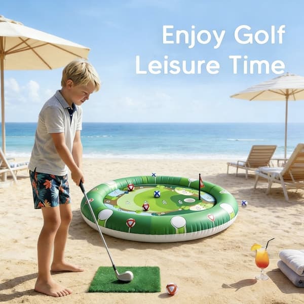 Udendørs flydende golfspil måtte ideel til sommerpool sjov