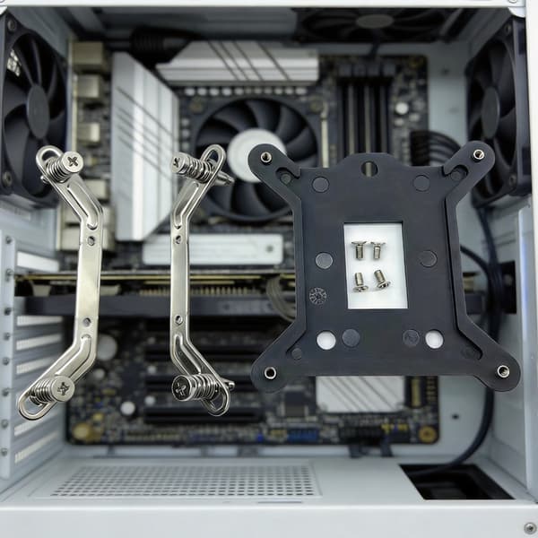 Computer CPU blæser bagplader fastgørelsessæt med metalskruer til 1200 115X