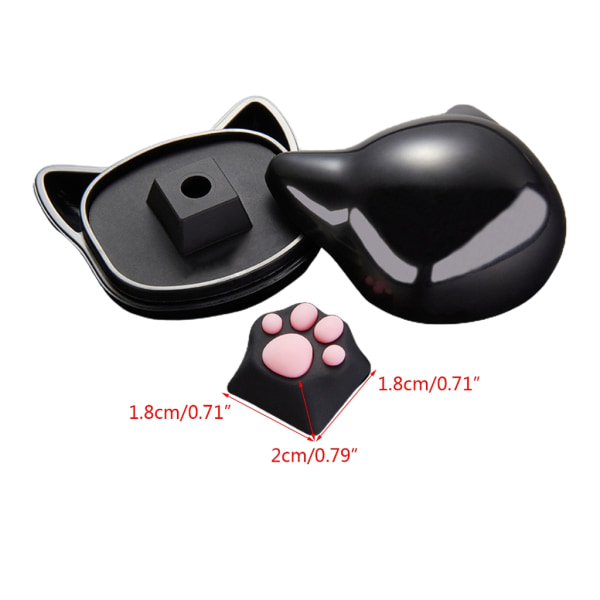 Uppgraderade Cute Cat Paw Keycaps Hållbara ABS Keycap OEM Profilnycklar Caps för Cherry MX Structure Mekaniska tangentbord null - A