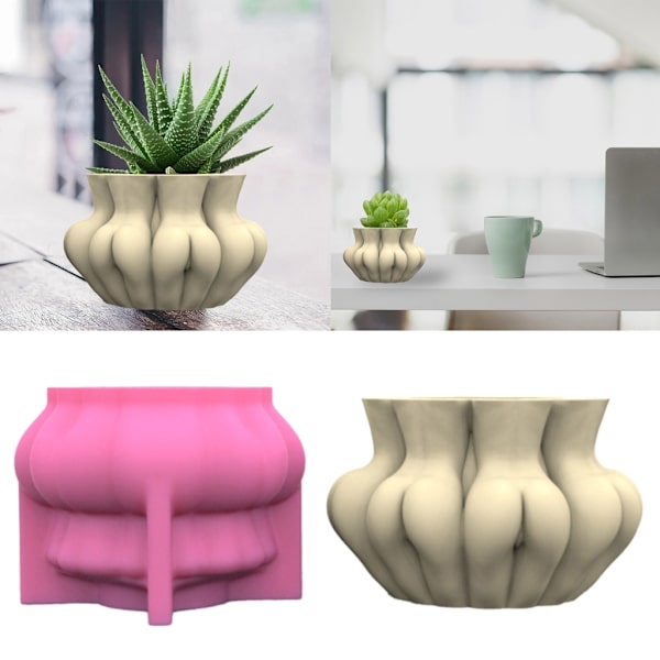 Epoxy Form Skål Sukkulent Blomsterpotte Silikone Form Spejl Harpiks Opbevaringsform