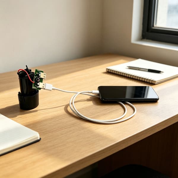 12V batteri USB-kort med 2 USB 5V udgange til reparationsarbejde