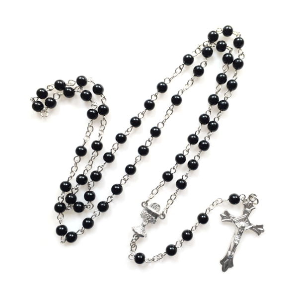Religion för kors rosenkrans halsband heliga katolska smycken berlock hänge