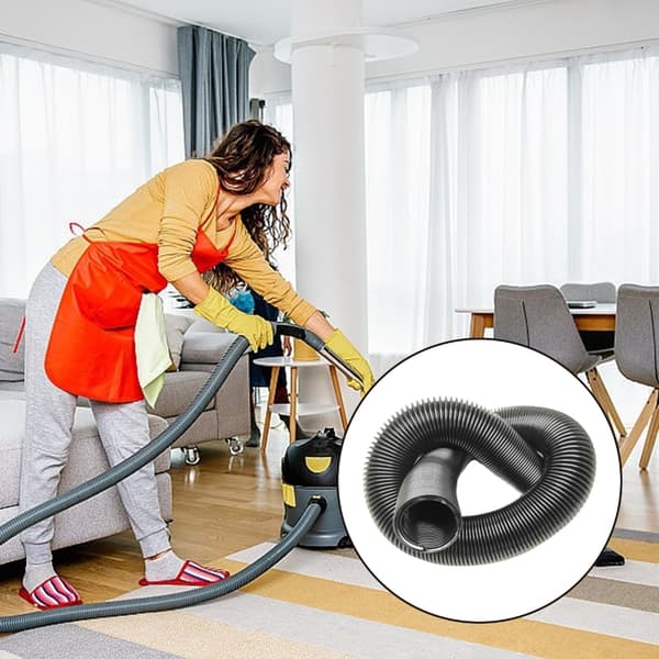 Sort EVA Vakuumforlengerslange, Elastisk Kraftig