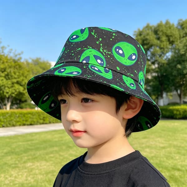 Unisex Solhat Alien Bøllehat Luftstrømsdesign Kompakt til Dagstur