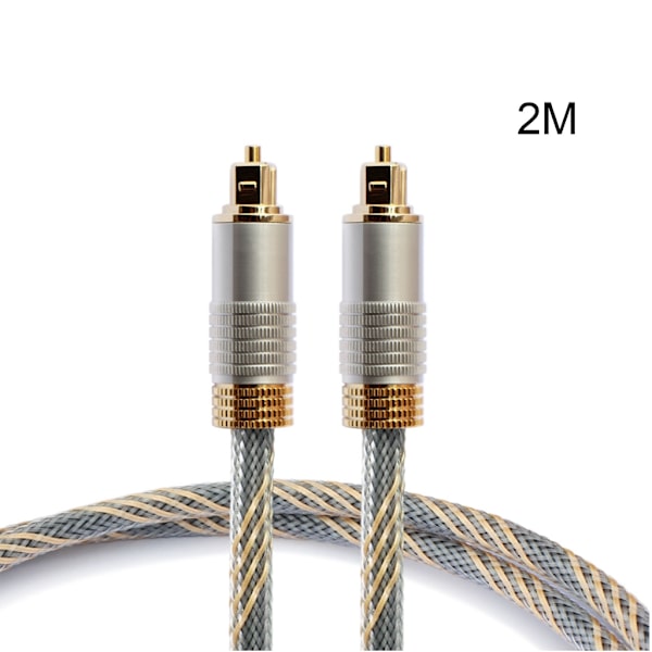 SPDIF Audio Optisk fiberkabel Ljudtråd hane till hane för hemmabio-TV