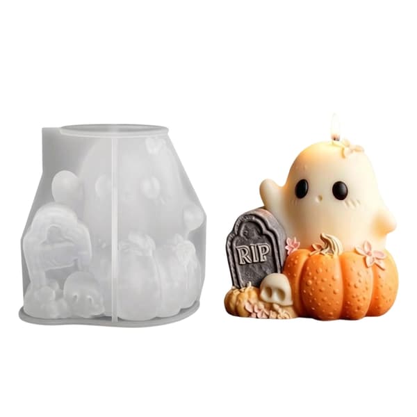 Pumpaspöken Ljusform Silikon Hantverksverktyg Halloween