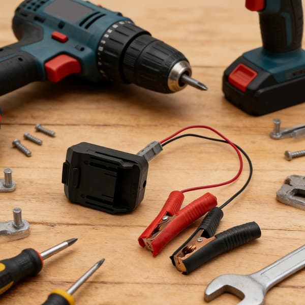 Høykapasitets startbooster lader for batteriboostkabeladapter