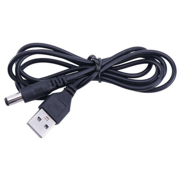 USB Han til 2.1mm 5.5x2.1mm Stik 5 Volt DC Oplader Strømkabel Ledning