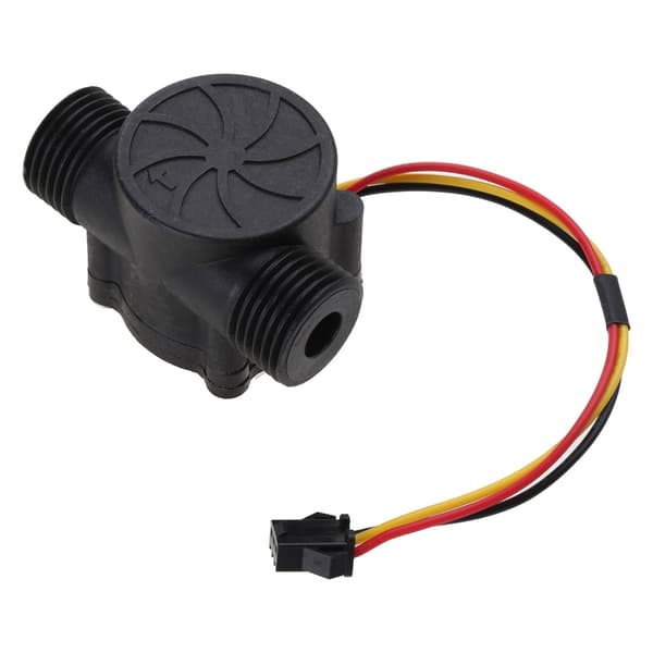 G1/2\" 1-30L/min DC5V Vannstrømningssensor Flowmåler Hall Flow Sensor Bryter