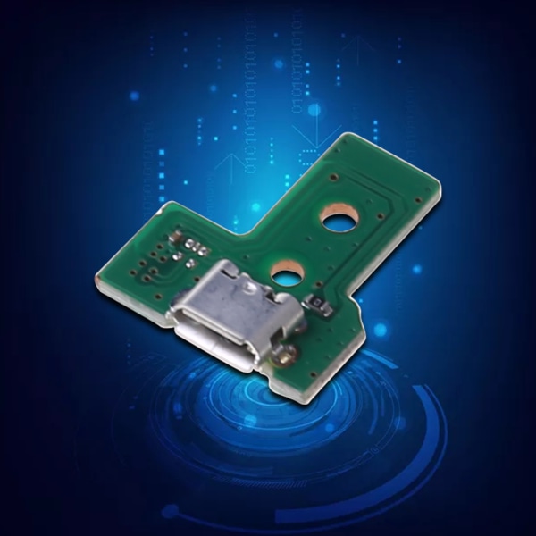 JDS-030 USB Charging Port Socket Board 12-stifts Flex Ribbon-kabel med kort för DualShock 4 Controller