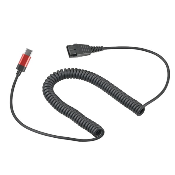 Typ C Anslut till QD-kabel Kundtjänst Tråd inline mikrofon och volymkontroll