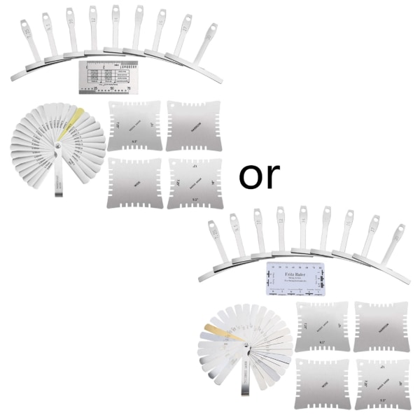 15 stk. strengeaktionsmåler guitar luthier værktøjer understreng radius strengtykkelse