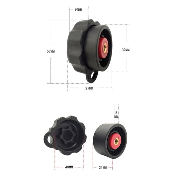 Hållbar RAM Mount 9cm Dubbel Socket Arm för 1-tums Kulbas Fast Rack